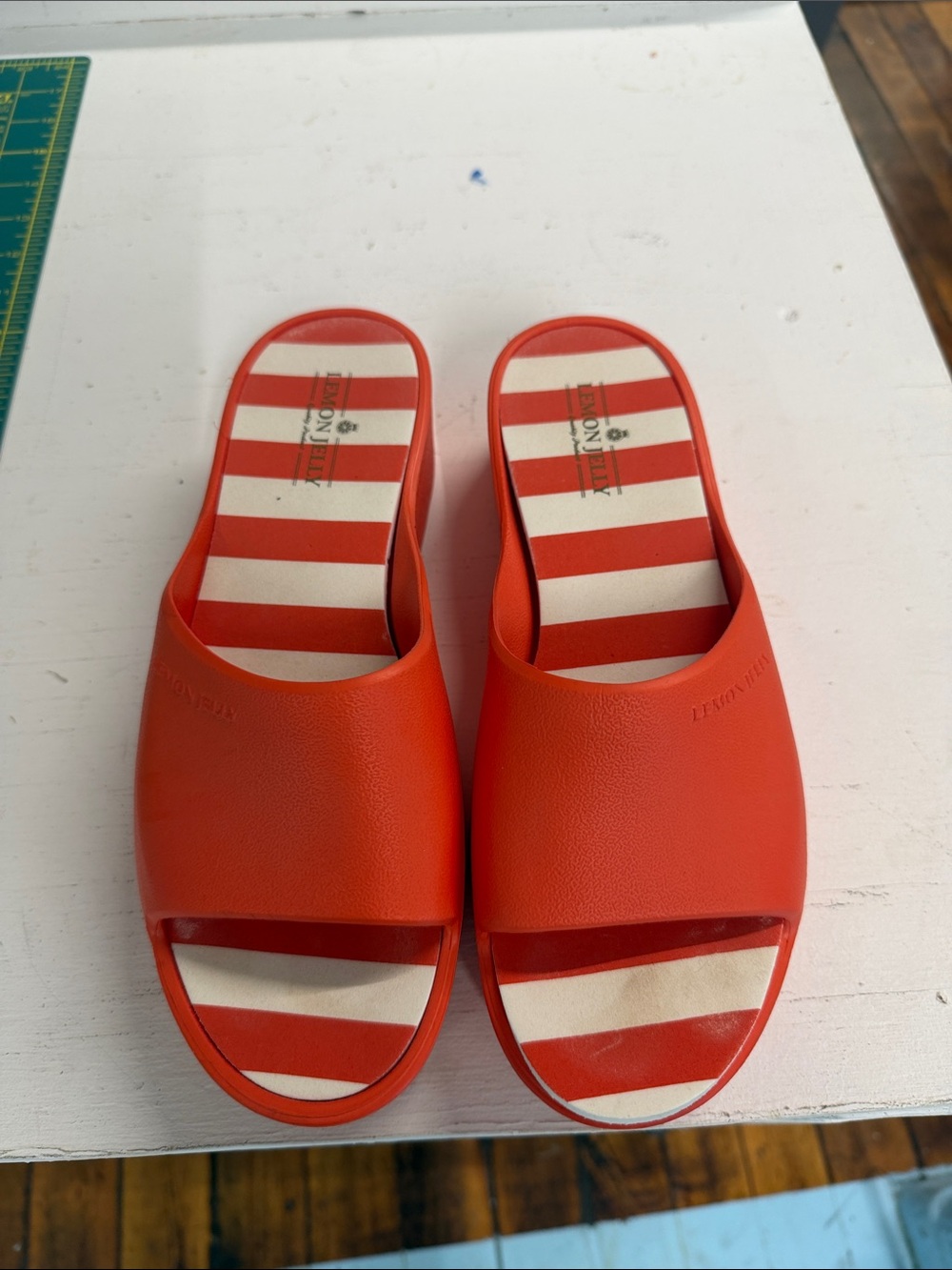 Lemon Jelly Slip On Sandals